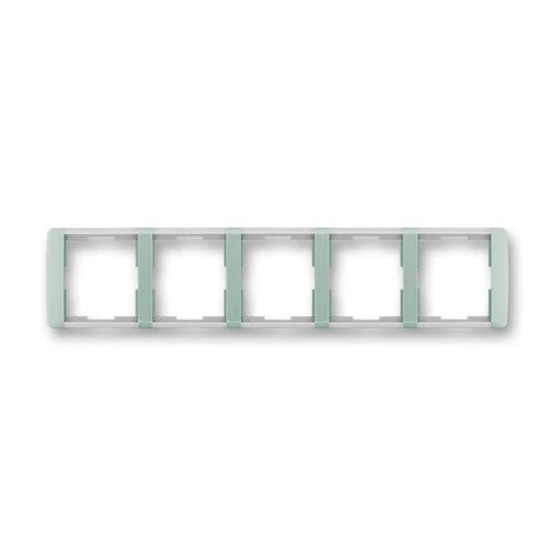 ABB kapcsoló keret 5-ös vízszintes Element Agávé / Jégfehér (3901E-A00150 22)