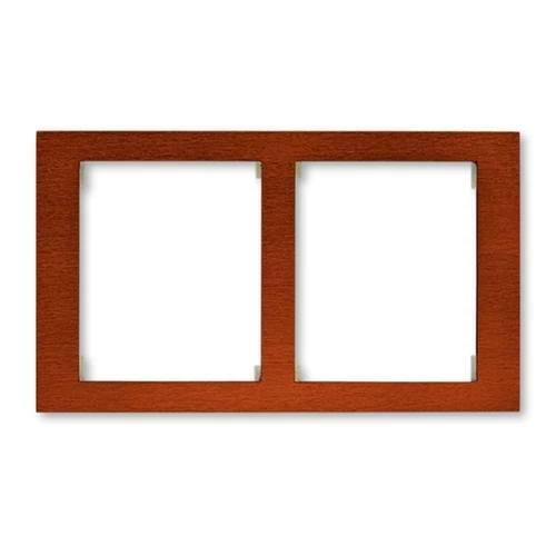 ABB kapcsoló keret 2-es vízszintes Arbo Mahagóni (3901F-A50120 53)