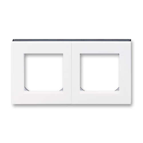 ABB kapcsoló keret 2-es Levit Fehér / Szürke (3901H-A05020 62)