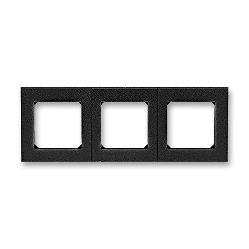 ABB kapcsoló keret 3-as Levit Onix / Fekete (3901H-A05030 63)