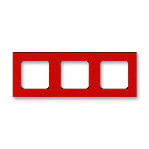 ABB kapcsoló keret 3-as Levit Piros / Fekete (3901H-A05030 65)