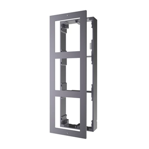 Hikvision DS-KD-ACW3 társasházi IP videó-kaputelefon szerelőkeret felületi szerelésre, 3 modulos verzió