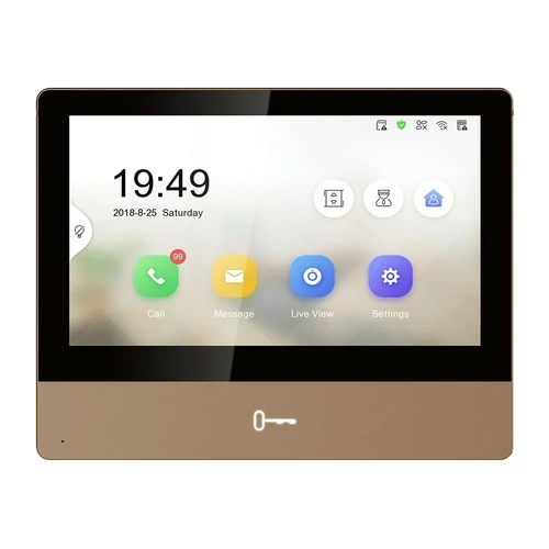 Hikvision DS-KH8350-WTE1-GOLD IP videó-kaputelefon beltéri egység, WiFi