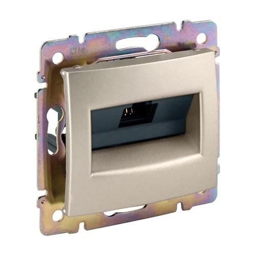 Legrand 774130 Valena 1xRJ45 LCS2 Cat5e UTP aljzat, körömmel, elefáncsont