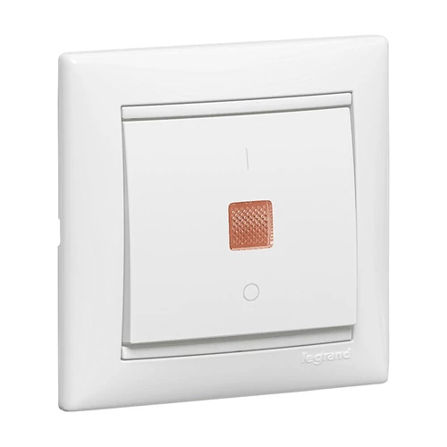 Legrand 774449 Valena kétpólusú kapcsoló ellenőrzőfénnyel, fehér