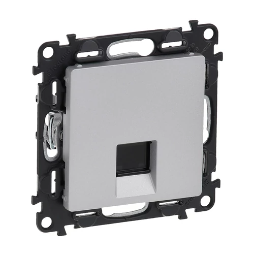Legrand 753348 Valena Life 1xRJ45 Cat. 6A STP csatlakozóaljzat, alumínium