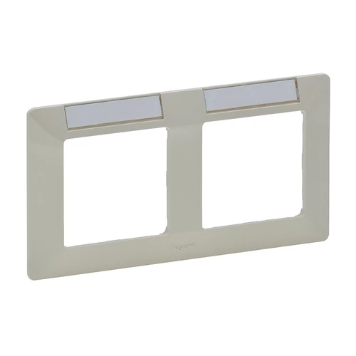 Legrand 754052 Valena Life kettős keret, vízszintes, címketartóval, elefántcsont