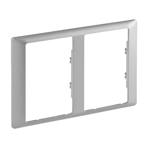 Legrand 754242 Valena Life kettős keret 2x2P+F csatlakozóaljzathoz, alumínium