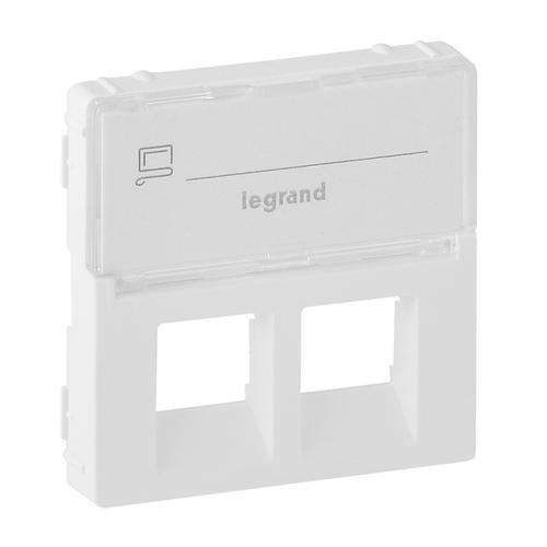 Legrand 755480 Valena Life 2xRJ45 csatlakozóaljzat burkolat, címketartóval, fehér