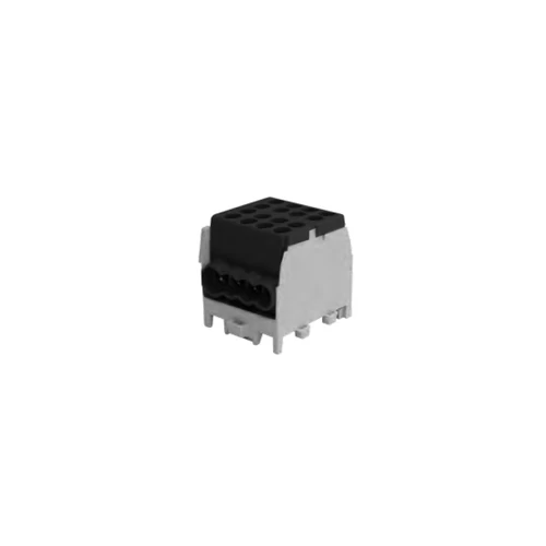 Pollmann 2080177 HLAK 25-1/6 M2 fővezetéki leágazókapocs 130/100A Cu/Al csavaros 2x25+6x16mm2, fekete
