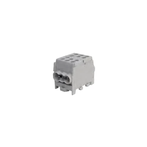 Pollmann 2080178 HLAK 35-1/4 M2 fővezetéki leágazókapocs 150/125A Cu/Al csavaros 2x35+4x25mm2, szürke