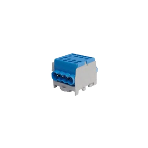Pollmann 2080184 HLAK 35-1/6 M2 fővezetéki leágazókapocs 150/125A Cu/Al csavaros 2x35+6x25mm2, kék
