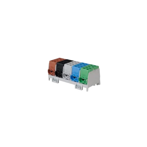 Pollmann 2080512 HLAK 25-5/10 BSG-S elosztóblokk 5P sínre 10x25mm2/ 10x16mm2, B, F, SZ, K, Z