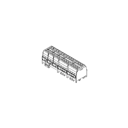 Pollmann 2080526 HLAK 25-5/18 BSG-S elosztóblokk 5P sínre 10x25mm2/ 18x16mm2, B, F, SZ, K, Z