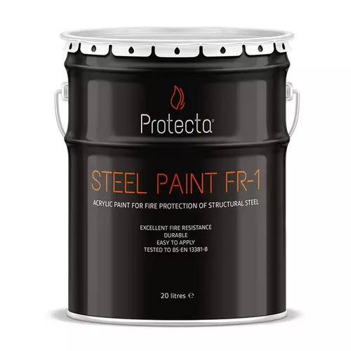 Protecta Steel Paint FR-1 White tűzálló acél festék fehér 20 literes vödörben