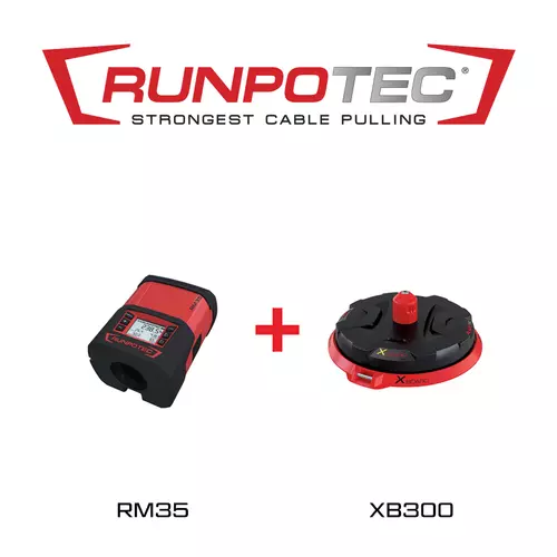 Runpotec RUNPOMETER RM35 digitális kábelhosszmérő műszer + XB300 profi kábelcsévélő (111430)