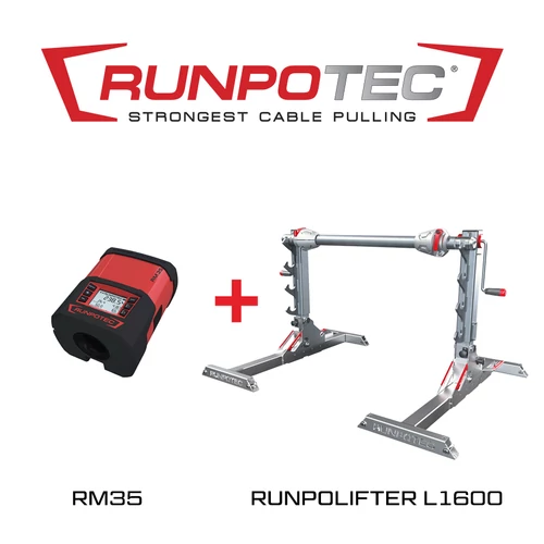 Runpotec RUNPOLIFTER 4500 kábeldobemelő L1600 + RM35 kábelhosszmérő (987725)
