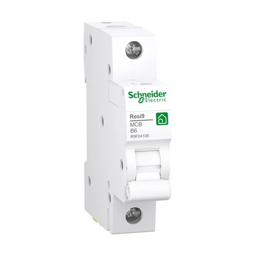 Schneider R9F04106 RESI9 kismegszakító, 1P, B, 6A