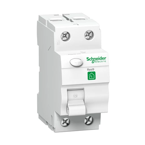 Schneider R9R11225 RESI9 áram-védőkapcsoló, AC osztály, 2P, 25A, 30mA