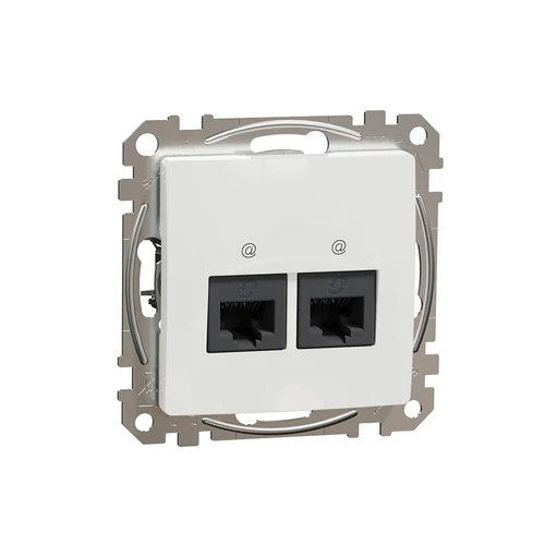 Schneider SDD111462 SEDNA 2xRJ45 Cat6 UTP aljzat, fehér
