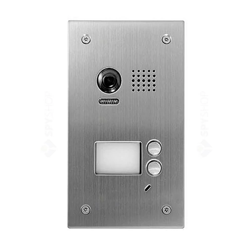 V-TEK DT603SDF-FE két gombos kültéri kaputelefon beépített kamerával, süllyesztett, fémházas kivitel IP54